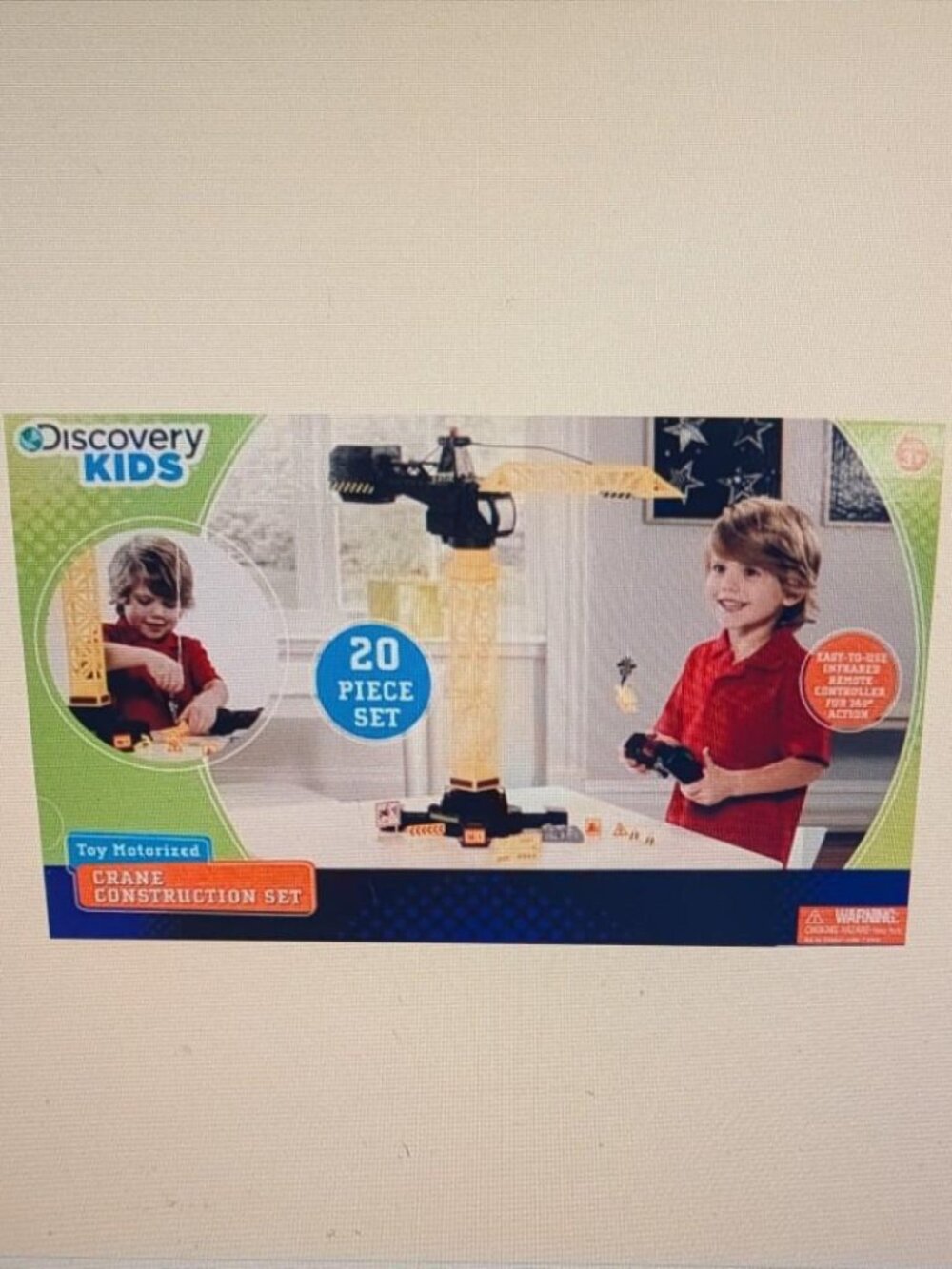 Discovery Kids Mechanical Crane Construction Set, 20 Piece - New / Sealed